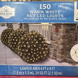 150 Warm White Net LED Lights 6ft x 4ft